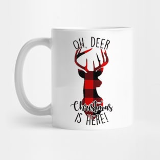 Oh, Deer Christmas is Here Reindeer Mug